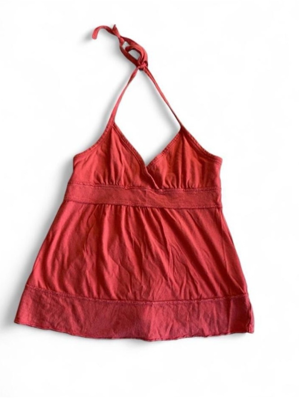 SO Coral Halter V-Neck Camisole